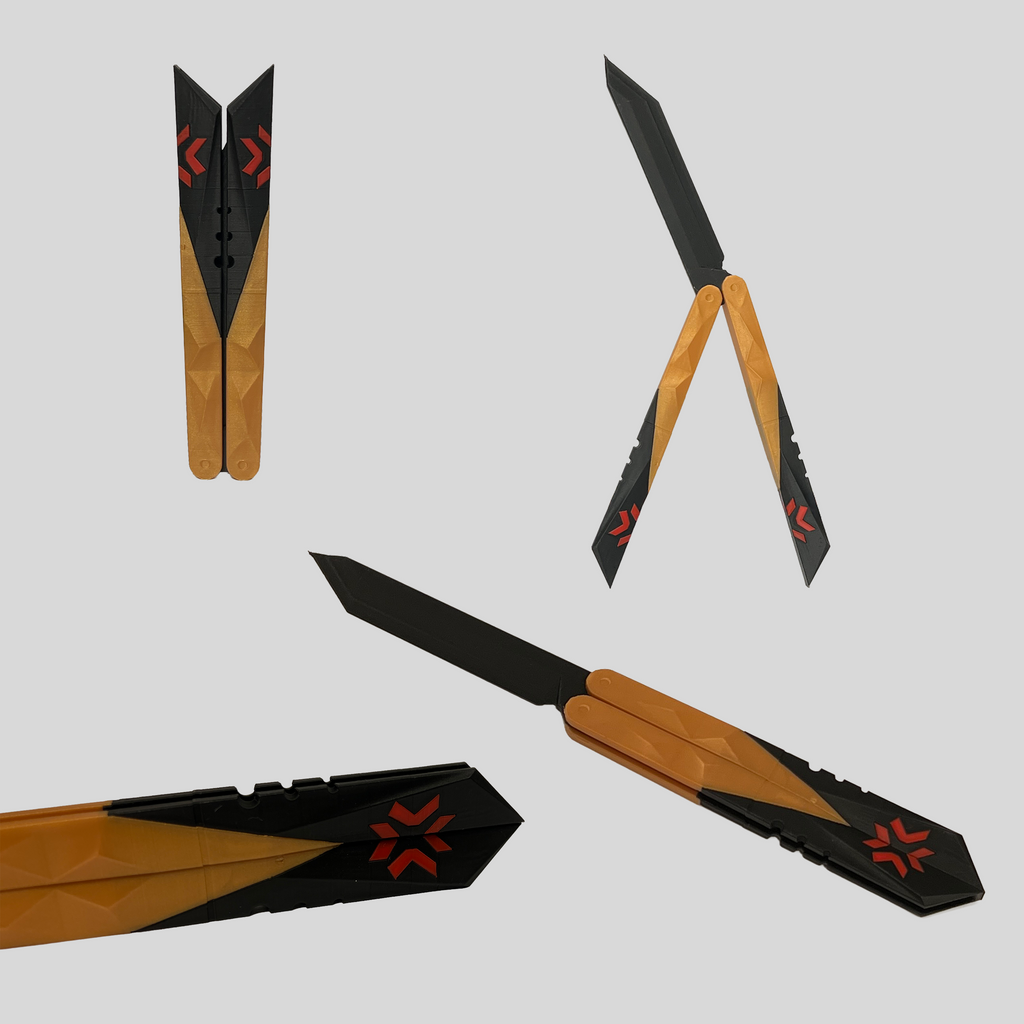 Valorant VCT 2022 Balisong Prop – 3D Printed